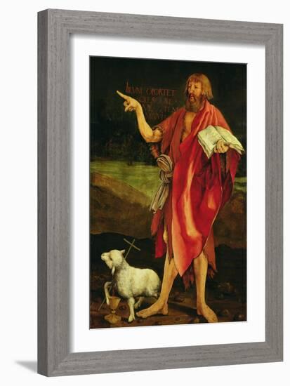 St. John the Baptist from the Isenheim Altarpiece, circa 1512-16-Matthias Grünewald-Framed Giclee Print