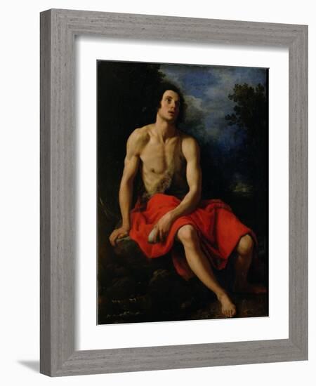 St. John the Baptist in the Desert-Cristofano Allori-Framed Giclee Print