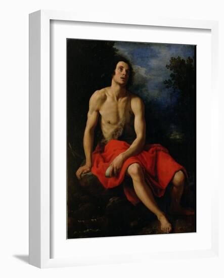 St. John the Baptist in the Desert-Cristofano Allori-Framed Giclee Print