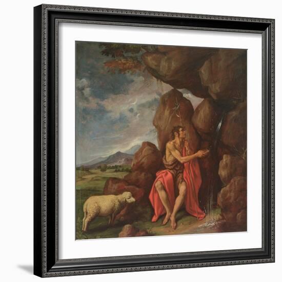 St. John the Baptist in the Desert-Pedro Orrente-Framed Giclee Print