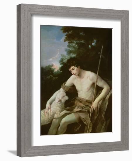 St. John the Baptist in the Wilderness, C.1625-Guido Reni-Framed Giclee Print