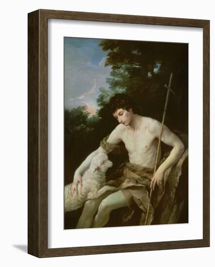 St. John the Baptist in the Wilderness, C.1625-Guido Reni-Framed Giclee Print