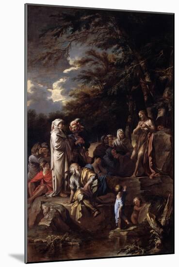 St. John the Baptist Preaching in the Wilderness, C.1660-Salvator Rosa-Mounted Giclee Print