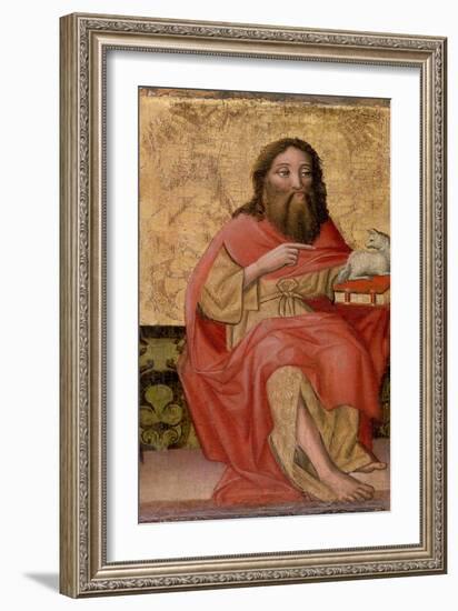 St John the Baptist (Tempera on Panel)-German School-Framed Giclee Print