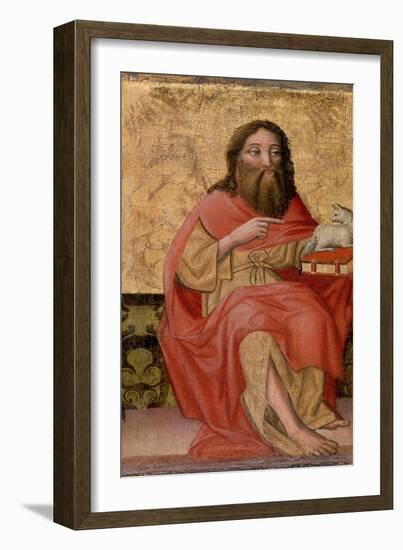 St John the Baptist (Tempera on Panel)-German School-Framed Giclee Print