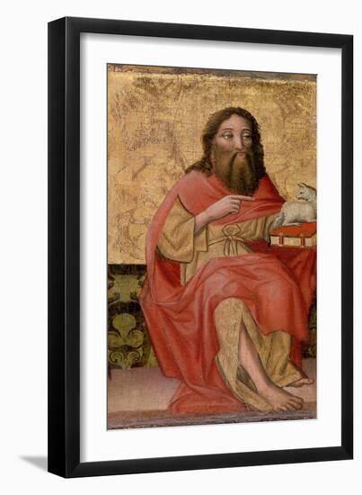 St John the Baptist (Tempera on Panel)-German School-Framed Giclee Print