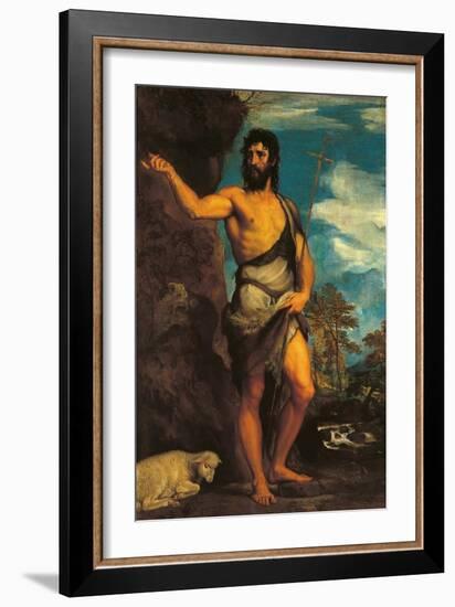 St John the Baptist-Titian (Tiziano Vecelli)-Framed Art Print