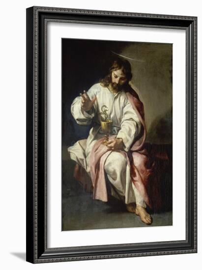 St, John the Evangelist and the Poisoned Cup, 1636-38-Alonso Cano-Framed Giclee Print