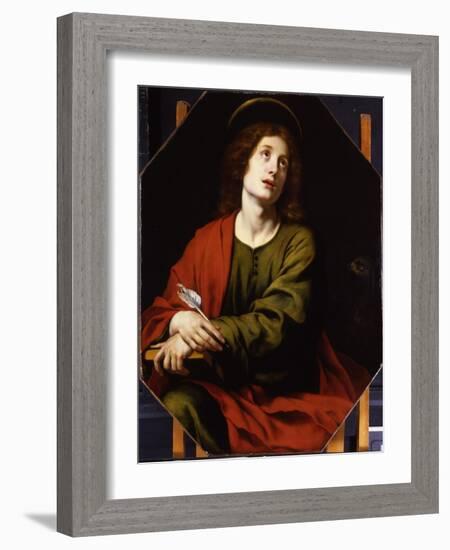 St. John the Evangelist (Oil on Canvas)-Carlo Dolci-Framed Giclee Print