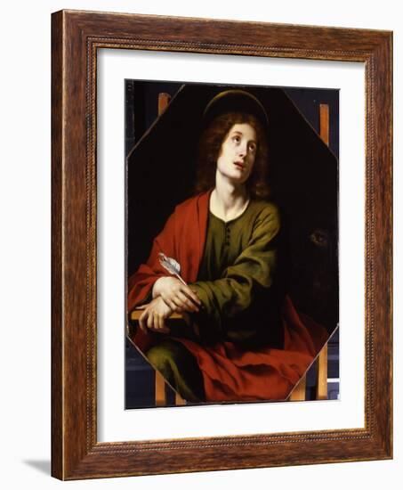 St. John the Evangelist (Oil on Canvas)-Carlo Dolci-Framed Giclee Print