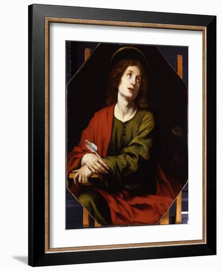 St. John the Evangelist (Oil on Canvas)-Carlo Dolci-Framed Giclee Print