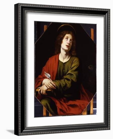 St. John the Evangelist (Oil on Canvas)-Carlo Dolci-Framed Giclee Print