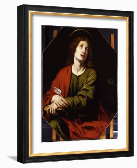 St. John the Evangelist (Oil on Canvas)-Carlo Dolci-Framed Giclee Print