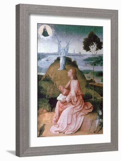 St John the Evangelist on Patmos, 1504-1505-Hieronymus Bosch-Framed Giclee Print