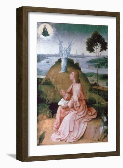 St John the Evangelist on Patmos, 1504-1505-Hieronymus Bosch-Framed Giclee Print