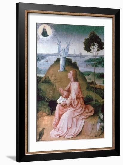 St John the Evangelist on Patmos, 1504-1505-Hieronymus Bosch-Framed Giclee Print