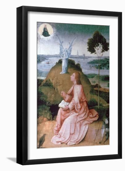 St John the Evangelist on Patmos, 1504-1505-Hieronymus Bosch-Framed Giclee Print