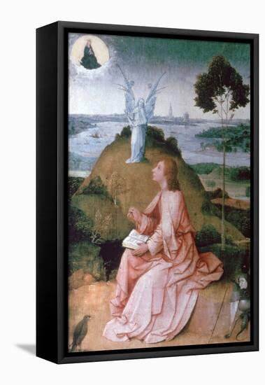 St John the Evangelist on Patmos, 1504-1505-Hieronymus Bosch-Framed Premier Image Canvas