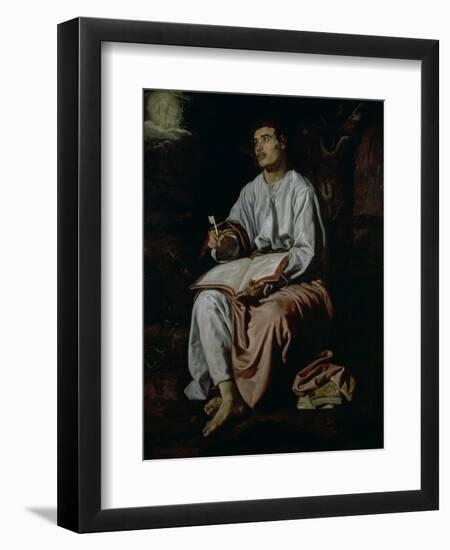 St. John the Evangelist on the Island of Patmos, c.1618-Diego Velazquez-Framed Giclee Print