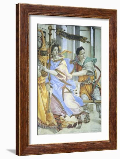 St John the Evangelist Resuscitating Drusiana, 1502-Filippino Lippi-Framed Giclee Print