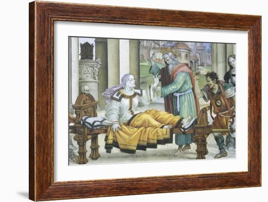 St John the Evangelist Resuscitating Drusiana, 1502-Filippino Lippi-Framed Giclee Print