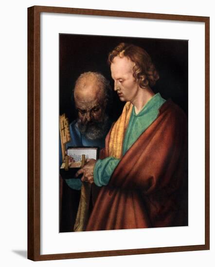 St John with St Peter, 1526-Albrecht Durer-Framed Giclee Print