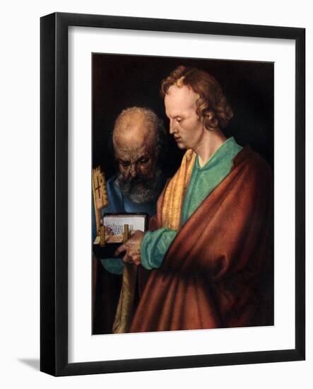 St John with St Peter, 1526-Albrecht Durer-Framed Giclee Print