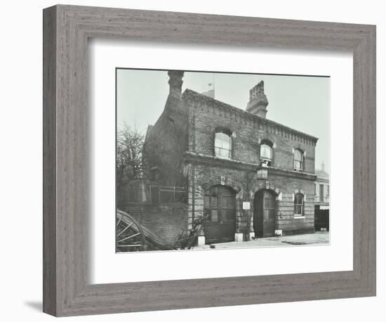 St Johns Wood Fire Station, Hampstead, London, 1906-null-Framed Photographic Print