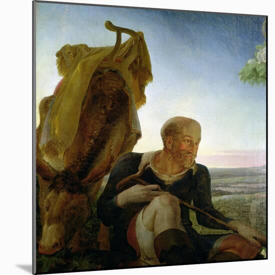 St. Joseph from "Rest on the Flight into Egypt," 1805-06-Philipp Otto Runge-Mounted Giclee Print