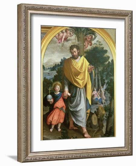 St. Joseph Leading the Infant Christ-Juan Sanchez Cotan-Framed Giclee Print