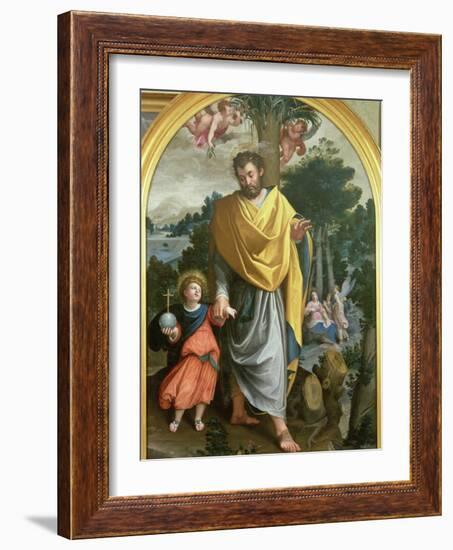 St. Joseph Leading the Infant Christ-Juan Sanchez Cotan-Framed Giclee Print