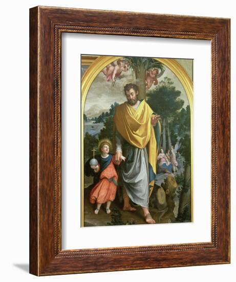 St. Joseph Leading the Infant Christ-Juan Sanchez Cotan-Framed Giclee Print