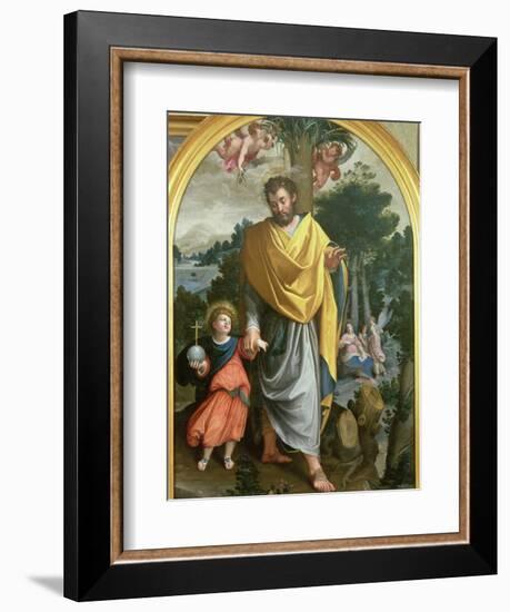 St. Joseph Leading the Infant Christ-Juan Sanchez Cotan-Framed Giclee Print