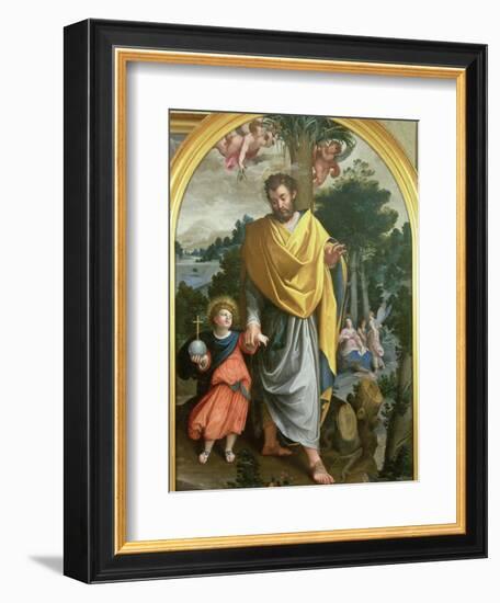 St. Joseph Leading the Infant Christ-Juan Sanchez Cotan-Framed Giclee Print