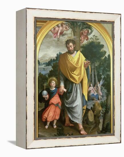 St. Joseph Leading the Infant Christ-Juan Sanchez Cotan-Framed Premier Image Canvas