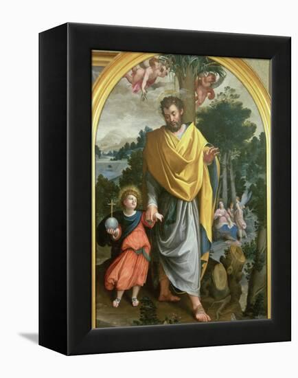 St. Joseph Leading the Infant Christ-Juan Sanchez Cotan-Framed Premier Image Canvas