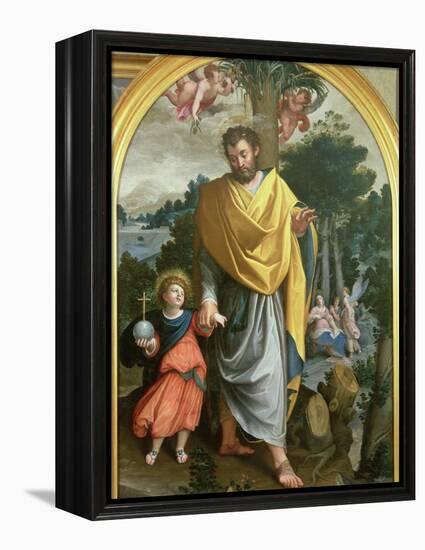 St. Joseph Leading the Infant Christ-Juan Sanchez Cotan-Framed Premier Image Canvas