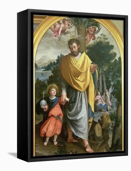 St. Joseph Leading the Infant Christ-Juan Sanchez Cotan-Framed Premier Image Canvas