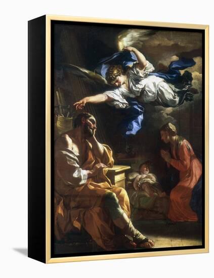 St Joseph's Dream, C1677-1747-Francesco Solimena-Framed Premier Image Canvas