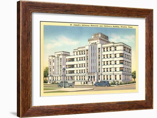 St. Joseph's Infirmary, Houston-null-Framed Art Print