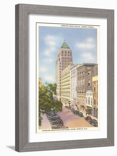 St. Joseph Street, Mobile, Alabama-null-Framed Art Print