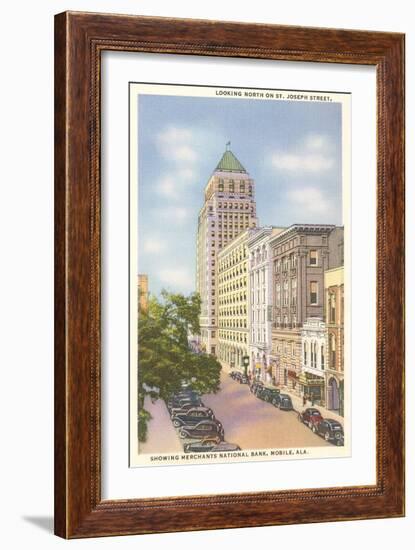 St. Joseph Street, Mobile, Alabama-null-Framed Art Print