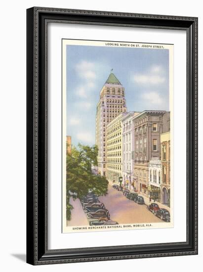 St. Joseph Street, Mobile, Alabama-null-Framed Art Print