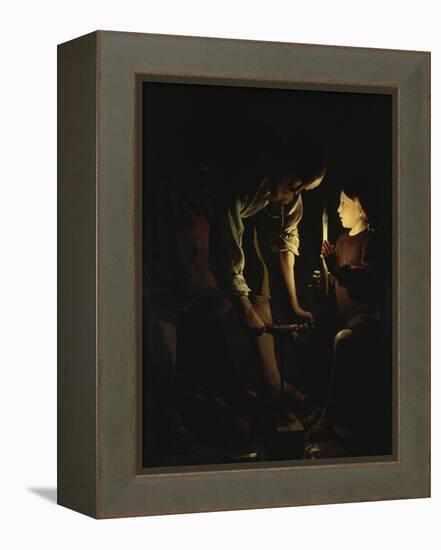 St, Joseph, the Carpenter, C. 1642-Georges de La Tour-Framed Premier Image Canvas