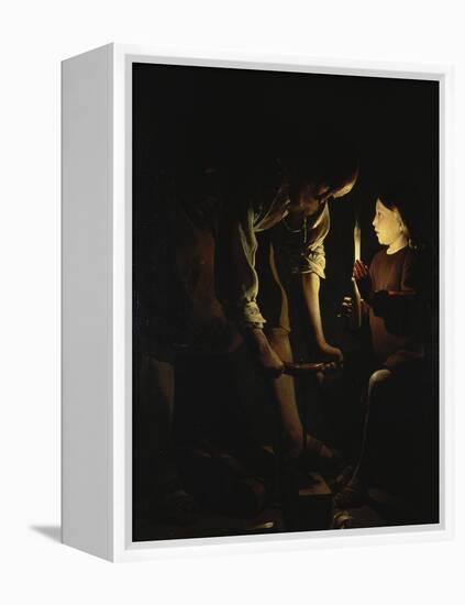 St, Joseph, the Carpenter, C. 1642-Georges de La Tour-Framed Premier Image Canvas