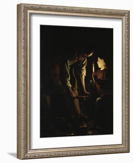 St, Joseph, the Carpenter, C. 1642-Georges de La Tour-Framed Giclee Print