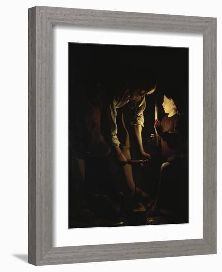 St, Joseph, the Carpenter, C. 1642-Georges de La Tour-Framed Giclee Print