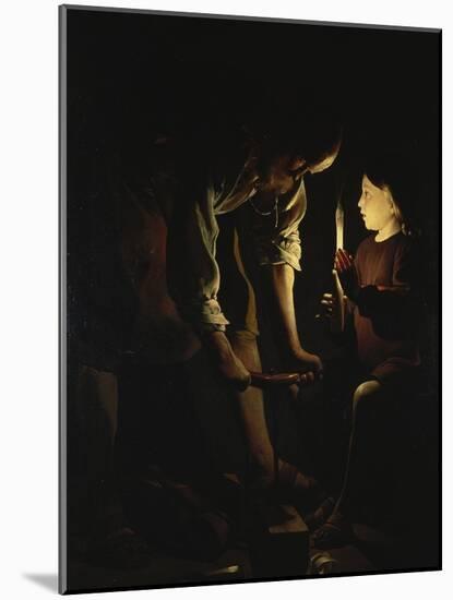 St, Joseph, the Carpenter, C. 1642-Georges de La Tour-Mounted Giclee Print