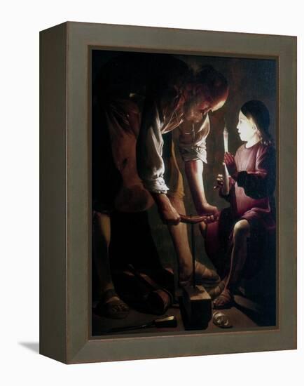 St Joseph the Carpenter, C1640-Georges de La Tour-Framed Premier Image Canvas