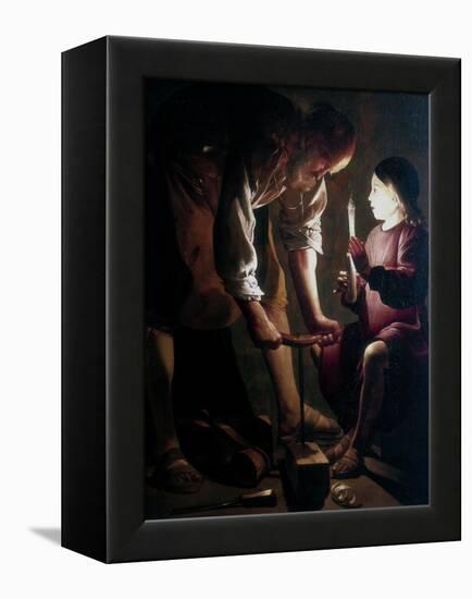 St Joseph the Carpenter, C1640-Georges de La Tour-Framed Premier Image Canvas